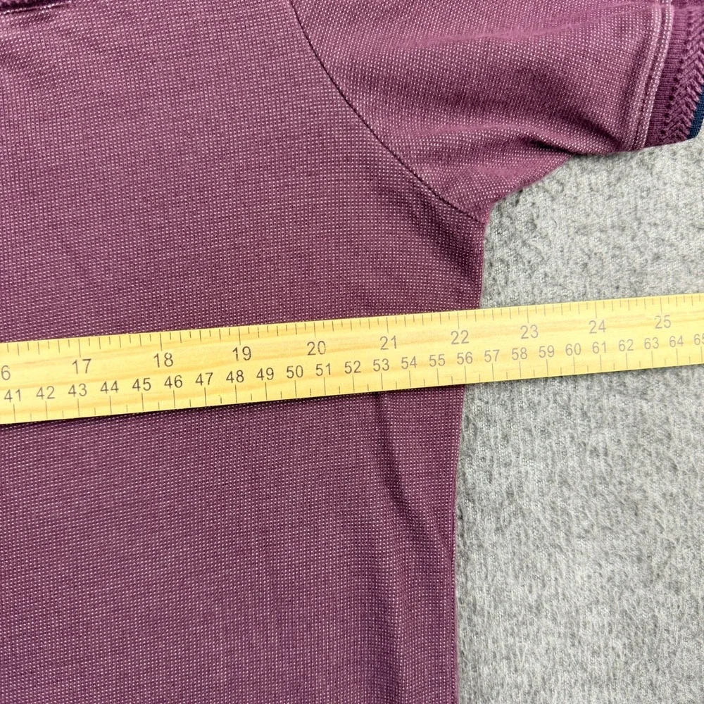 Denim & Flower‎ Ricky Singh Polo Shirt Men's XL Purple Cotton Blend Short Sleeve